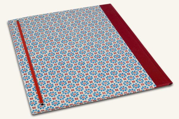 For school and work folder blue red